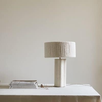 Lampe béton fait main